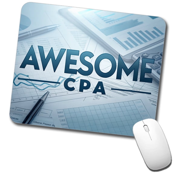Awesome CPA Inspirational Mouse Pad Low Profile Gaming Mat