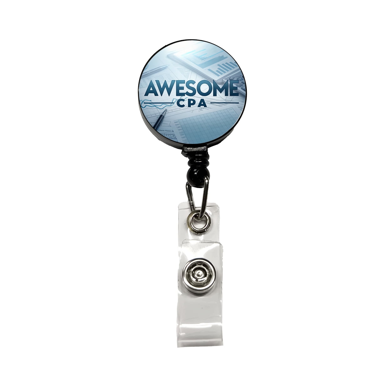 Awesome CPA Inspirational Retractable Reel ID Badge Key Card Name Tag ...