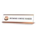 thumbnail image 1 of Awesome Coffee Maker, Gold frame, Desk Sign (2 x 8"), 1 of 3
