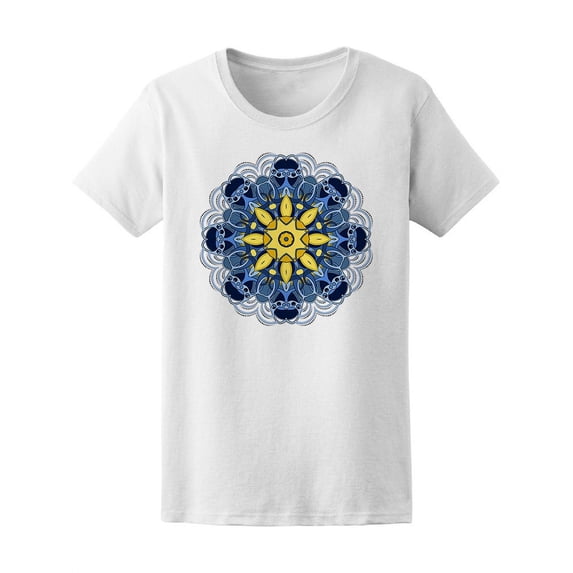 Awesome Colorful Mandala T-Shirt Women -Image by Shutterstock, Female Medium
