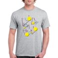 thumbnail image 1 of Awesome Combination Of 90's Geometric Figures  Men Athletic Heather T-Shirt, Male Large, 1 of 2