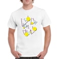 thumbnail image 1 of Awesome Combination Of 90's Geometric Figures  Men White T-Shirt, Male XX-Large, 1 of 2