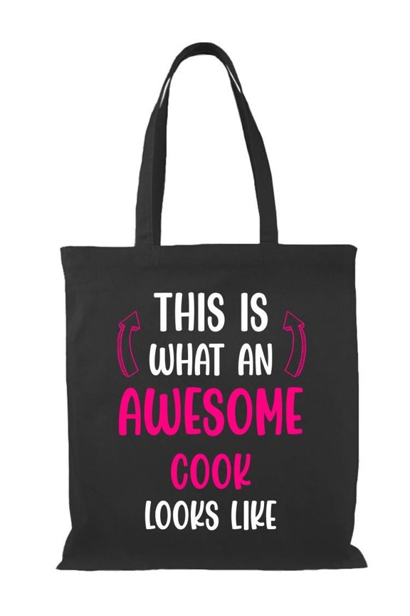 Awesome Cook Looks Like Tote Bag - Smartprints Designs, One Size Cotton Canvas Tote Bag