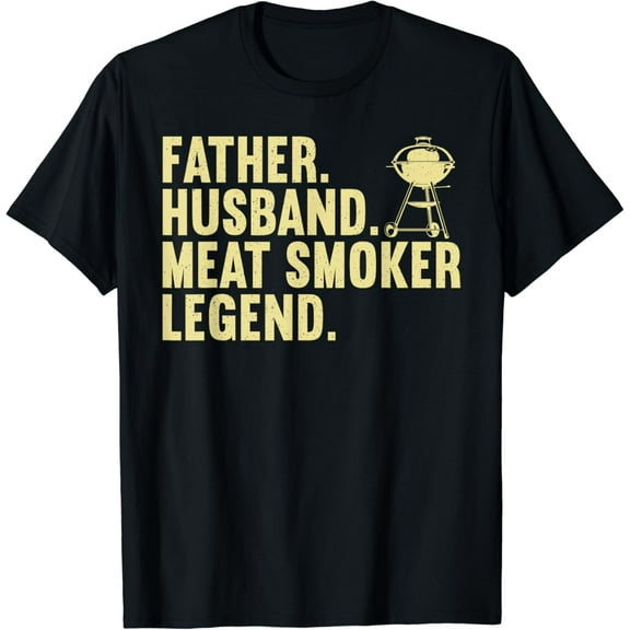 Awesome Cool Meat Smoking Art For Father Husband BBQ Meat Griller Gifts T-shirt