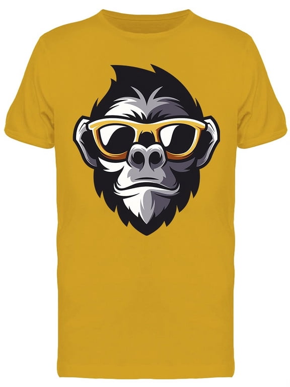 Awesome Cool Monkey T-Shirt Men -Image by Shutterstock, Male Small