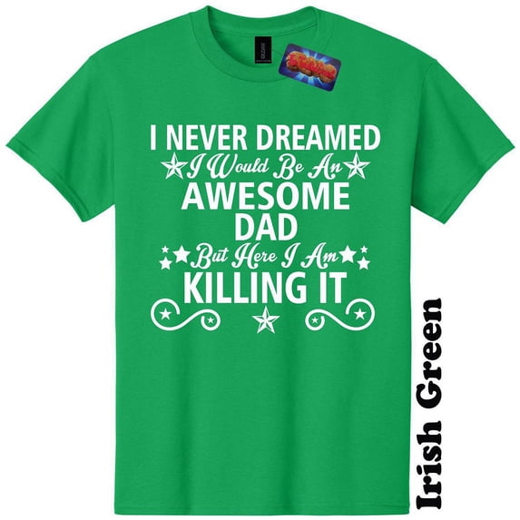 Awesome Dad T-Shirt Fathers Day Baby Shower Gender Reveal Funny Mens The Twisted Donut