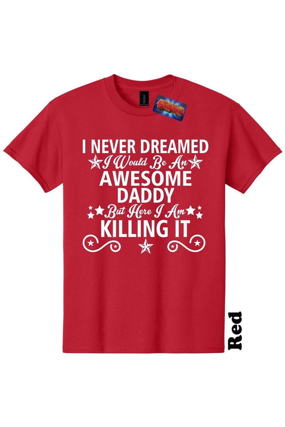 Awesome Daddy T-Shirt Fathers Day Baby Shower Gender Reveal Funny Husband Mens The Twisted Donut