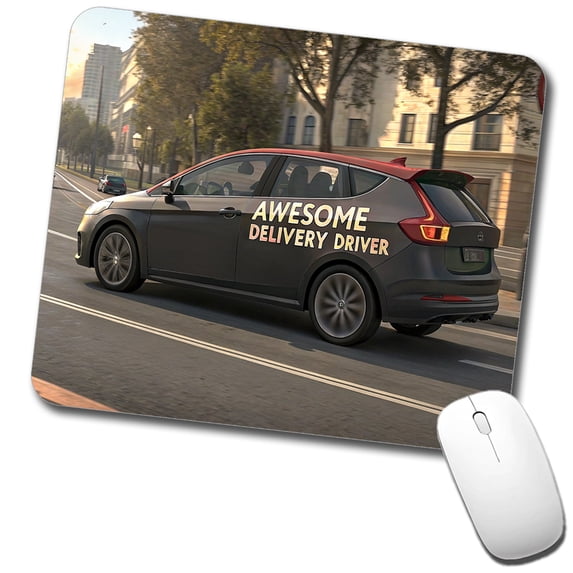 Awesome Delivery Driver Inspirational Mouse Pad Low Profile Gaming Mat