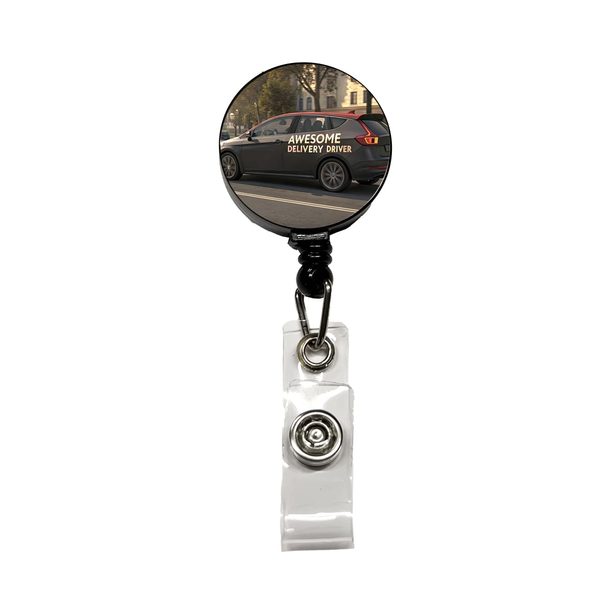 Awesome Delivery Driver Inspirational Retractable Reel ID Badge Key ...