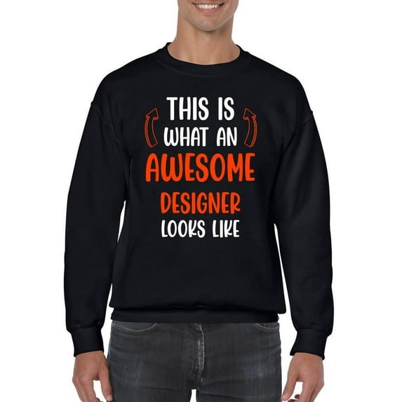 Awesome Designer Looks Like Sweatshirt Men -Smartprints Designs, Male XX-Large