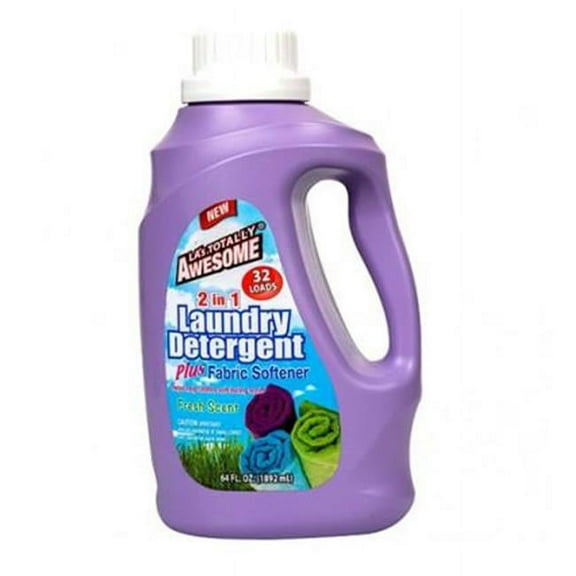 Awesome 807204 Wholesale Awesome Liq Detergent 64Oz 2 in 1 Frsh X