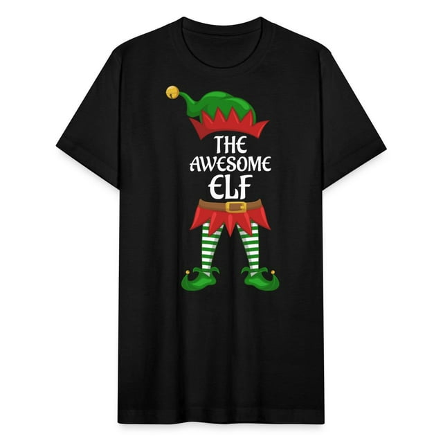 Awesome Elf Family Matching Group Christmas Party Unisex Jersey T-Shirt ...