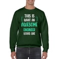 thumbnail image 1 of Awesome Engineer Looks Like Sweatshirt Men -Smartprints Designs, Male Small, 1 of 4