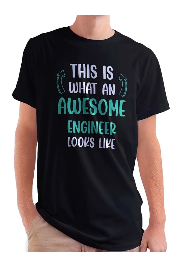 Awesome Engineer Looks Like T-Shirt Men -Smartprints Designs, Male Medium