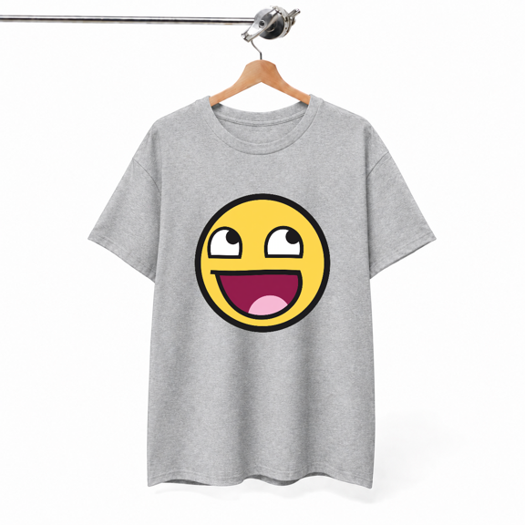 Awesome Face Meme Retro Internet Epic Smile Pop Culture Unisex Tee,S- 5XL