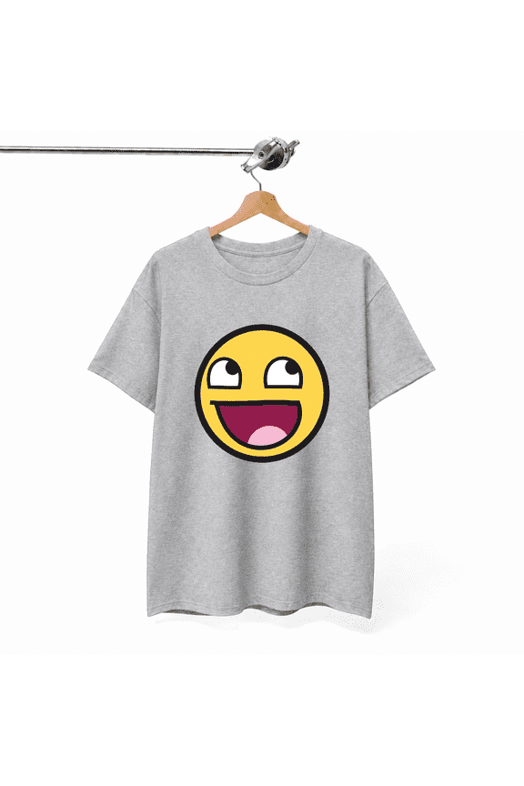 Awesome Face Meme Retro Internet Epic Smile Pop Culture Unisex Tee,S- 5XL