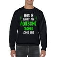 thumbnail image 1 of Awesome Farmer Looks Like Sweatshirt Men -Smartprints Designs, Male x-Large, 1 of 4