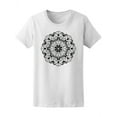 thumbnail image 1 of Awesome Floral Mandala Art T-Shirt Women -Image by Shutterstock, Female x-Large, 1 of 2