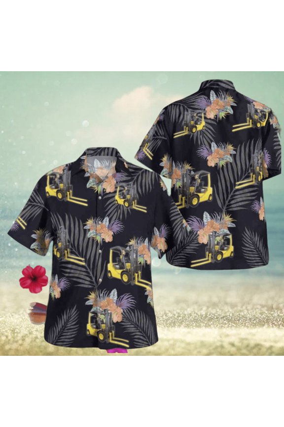 Awesome Forklift Operator AOP Hawaii Shirt