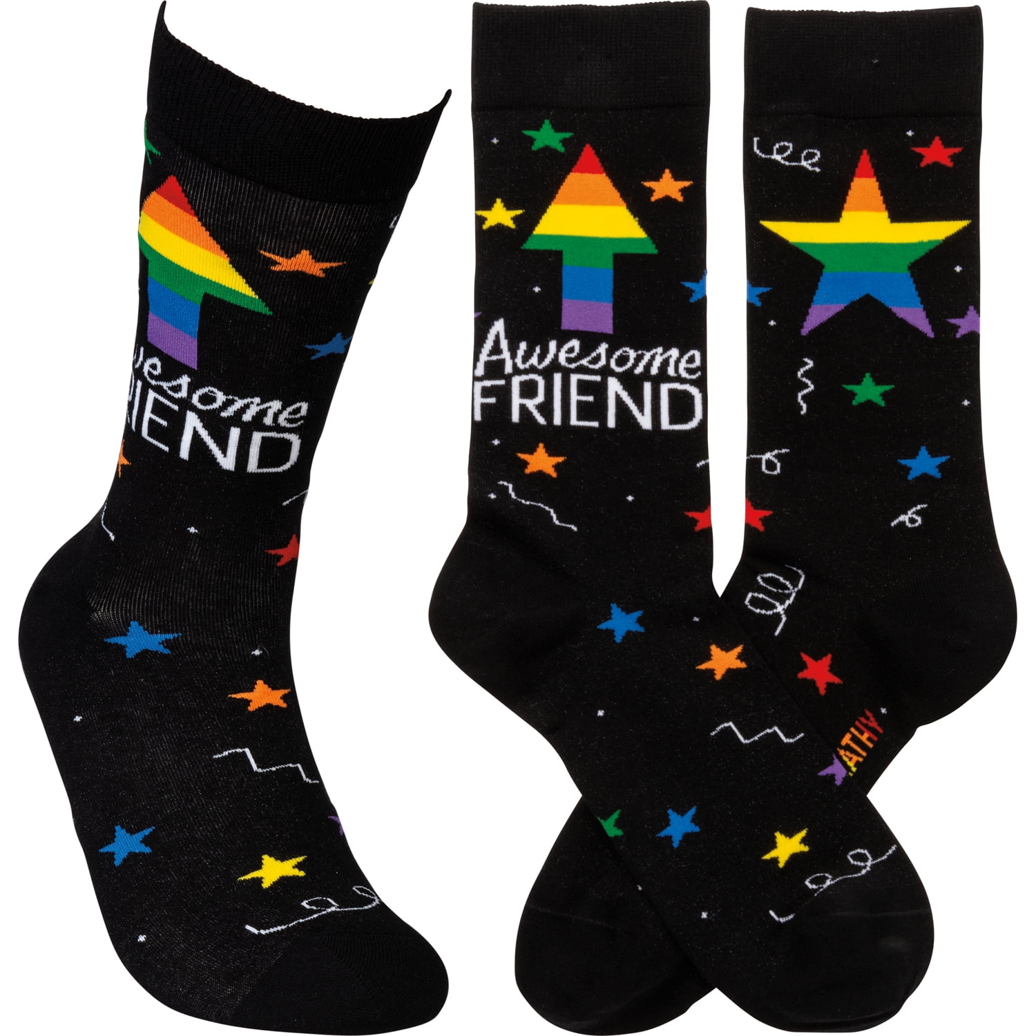 Socks - Awesome Friend Stars - Walmart.com