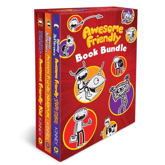 Awesome Friendly Kid Awesome Friendly 3-Book Hardcover Gift Set: Diary of an Awesome Friendly Kid, Rowley Jefferson's Awesome Friendly Advent, (Paperback)