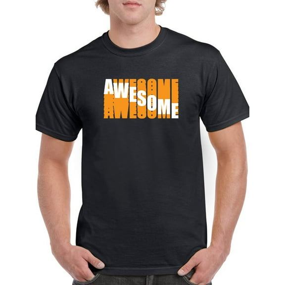 Awesome Glitch Style Quote T-Shirt Men -GoatDeals Designs, Male Small