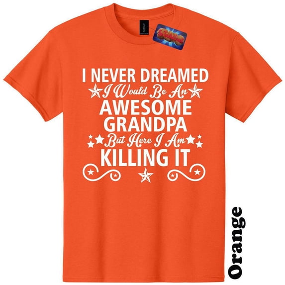 Awesome Grandpa T-Shirt Fathers Day Baby Shower Gender Reveal Funny Mens The Twisted Donut