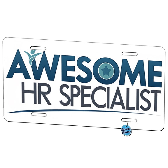 Awesome HR Specialist Human Resources Inspirational Metal Novelty License Plate