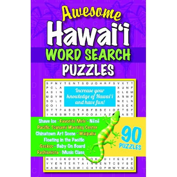 Pre-Owned Awesome Hawaii Word Search Puzzles Paperback
