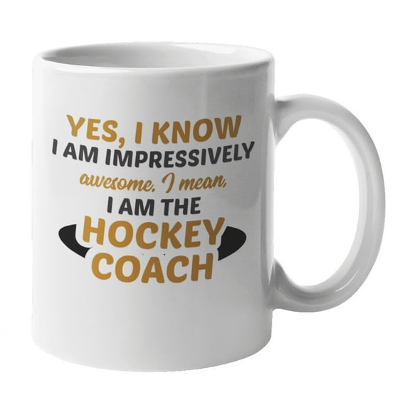 Awesome Hockey Coach Coffee & Tea Mug for Field & Ice Hockey Coaches (11oz)