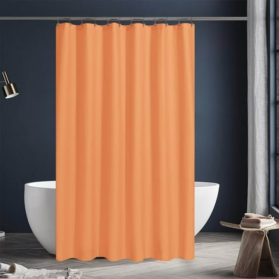 Awesome Home Fabric Water Repellent Shower Curtain Liner 72"Wx72"L - Coral Red