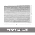 thumbnail image 1 of Awesome Home Ombre Chenille Non-Slip Bath Rug 20"Wx32"L - Grey, 1 of 5