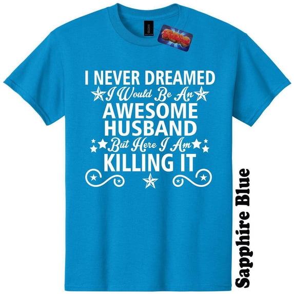 Awesome Husband T-Shirt Fathers Day Baby Shower Gender Reveal Funny Mens The Twisted Donut
