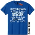 thumbnail image 1 of Awesome Husband T-Shirt Fathers Day Baby Shower Gender Reveal Funny Mens The Twisted Donut, 1 of 5