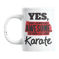 thumbnail image 1 of Awesome I Know a Lot About Karate, Martial Artist Quotes Coffee & Tea Gift Mug (11oz), 1 of 3