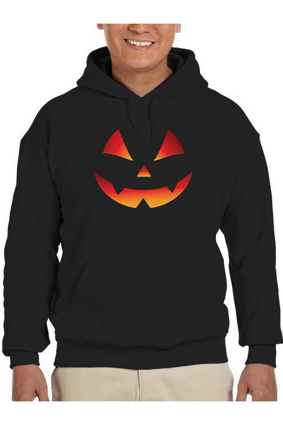 Awesome Image Of A Scary Pumpkin Hoodie Men -GoatDeals Designs, Male Small