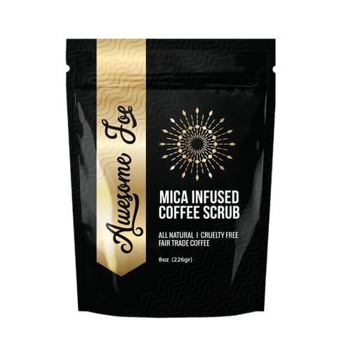 Midwest Sea Salt Company Awesome Joe - All Natural Mica Infused Coffee Scrub - 8oz