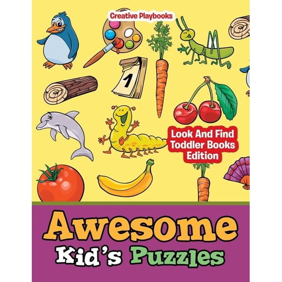 Awesome Kid's Puzzles - Look And Find Toddler Books Edition, (Paperback)
