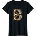 thumbnail image 1 of Awesome Letter B Initial Name Leopard Cheetah Print T-Shirt, 1 of 3