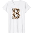 thumbnail image 1 of Awesome Letter B Initial Name Leopard Cheetah Print T-Shirt, 1 of 3