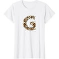 thumbnail image 1 of Awesome Letter G Initial Name Leopard Cheetah Print T-Shirt, 1 of 3