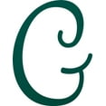 thumbnail image 1 of Awesome Life Craft, Acrylic Letter G Script, 4'' Tall Frosted Teal Alphabet, 1 of 5
