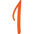 thumbnail image 1 of Awesome Life Craft, Acrylic Letter I Script, 4'' Tall Fluorescent Orange Alphabet, 1 of 5