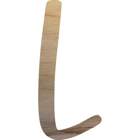 Awesome Life Craft, Cheap Wooden 11'' Tall Letter L, Unfinished Paintable Wood Craft