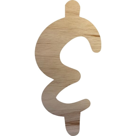Awesome Life Craft Wooden Letters & Craft, Blank 9'' Tall Decorative DIY, Brownie Font