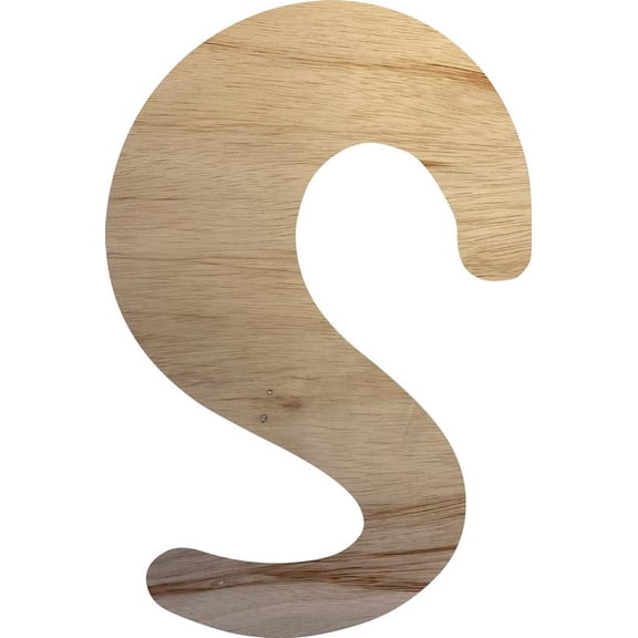 Awesome Life Craft Wooden Letters S Craft, Blank 11'' Tall Decorative DIY, Brownie Font