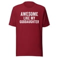 thumbnail image 1 of Awesome Like My Goddaughter Shirt, Unisex, Funny Godfather Shirt, Funny Godmother Shirt, Godparent Shirt, Baptism Gift, Best Godparent Gift (Cardinal, M), 1 of 1