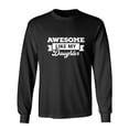 thumbnail image 1 of Awesome Like My Daug**er Sarcastic Humor Novelty Men's Long Sleeve Shirts, 1 of 3