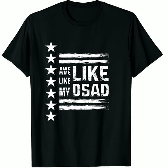 Awesome Like My Daughter Graphic Black T-Shirt for Men and Women