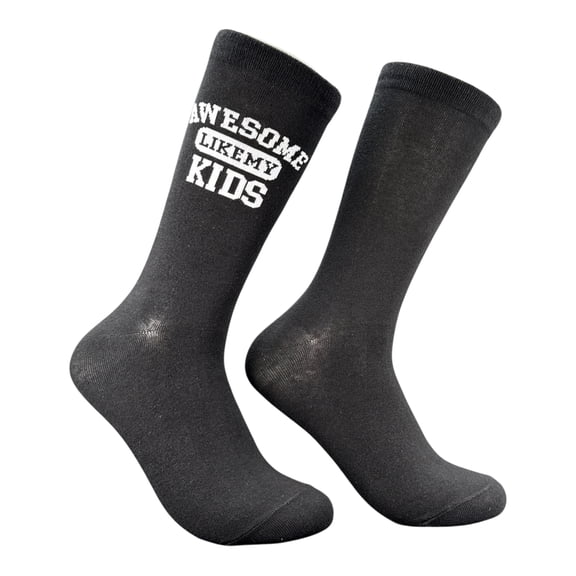 Awesome Like My Kids Socks Funny Sarcastic Mothers Day Graphic Novelty Footwear For Ladies